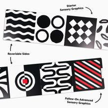 Load image into Gallery viewer, Starter and follow-on sensory graphics with different patterns on a white background