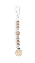 Load image into Gallery viewer, Dummy clip with beige beads on a white background