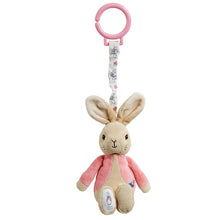 Load image into Gallery viewer, Plush rabbit toy with pink vest and attachment on a white background