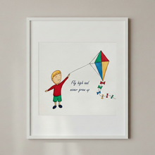 Load image into Gallery viewer, Fly High And Never Grow Up - Unframed Print 10x8