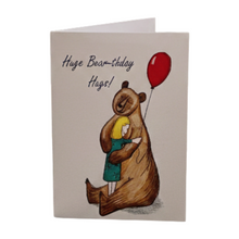 Load image into Gallery viewer, Huge Bear-thday Hugs - Girl Birthday Card