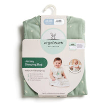 Load image into Gallery viewer, Packaged baby jersey sleeping bag with ergoPouch branding on a white background