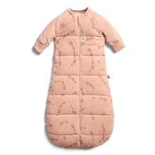 Load image into Gallery viewer, Pink baby sleeping bag with floral pattern on a white background