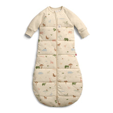 Load image into Gallery viewer, Baby sleeping bag with animal pattern on a white background
