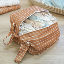 Load image into Gallery viewer, Cloth Nappy Pod - Dune Tan with White
