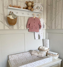 Load image into Gallery viewer, Anti Roll Wedge Baby Changing Mat - Scallop Neutral Beige