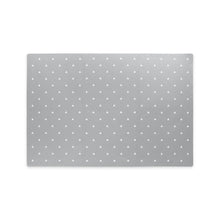 Load image into Gallery viewer, Grey playmat with white triangle pattern on a white background