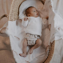 Load image into Gallery viewer, Newborn Reusable Cloth Nappy - Rainbow Oatmeal
