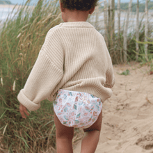 Load image into Gallery viewer, One Size Baby to Toddler Reusable Swim Nappy - Seashell Belle