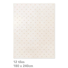 Load image into Gallery viewer, Cream tile with rainbow pattern on a white background