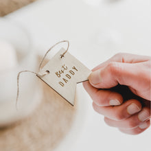 Load image into Gallery viewer, Best Daddy Wooden Mini Banner Card