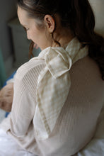 Load image into Gallery viewer, Large Swaddle Muslin - Gingham Beige

