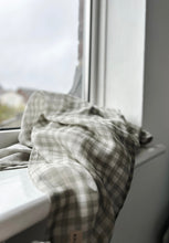 Load image into Gallery viewer, Large Swaddle Muslin - Gingham Sage
