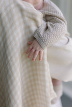 Load image into Gallery viewer, Large Swaddle Muslin - Gingham Beige
