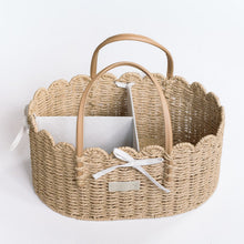 Load image into Gallery viewer, Scallop Edge Nappy Caddy Basket
