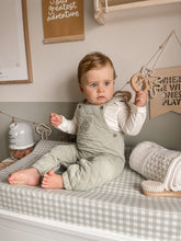Load image into Gallery viewer, Anti Roll Wedge Baby Changing Mat - Gingham Sage Green
