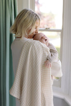Load image into Gallery viewer, Large Swaddle Muslin - Gingham Beige
