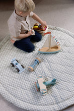 Load image into Gallery viewer, Quilted Playmat - Sage Green Gingham
