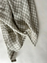 Load image into Gallery viewer, Large Swaddle Muslin - Gingham Sage
