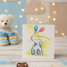 Load image into Gallery viewer, Congratulations - Elephant Card
