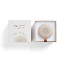Load image into Gallery viewer, Portable white noise machine in a box with packaging labeled 'Driftaway by ergoPouch'.
