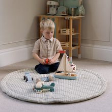 Load image into Gallery viewer, Quilted Playmat - Sage Green Gingham
