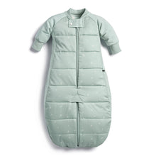 Load image into Gallery viewer, Organic Winter Long Sleeved 2 in 1 Sleeping Suit Bag - Sage 2.5 TOG
