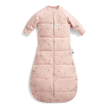 Load image into Gallery viewer, Pink baby sleeping bag with subtle pattern on a white background
