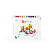 Load image into Gallery viewer, Box of Hey Clay modeling clay set with colorful clay figures on a white background
