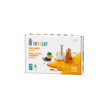 Load image into Gallery viewer, Box of Hey Clay farm birds playset on a white background
