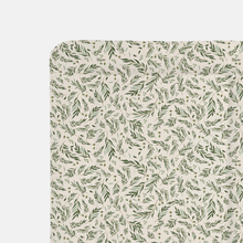 Load image into Gallery viewer, Willow design changing mat with green leaf pattern on a white background

