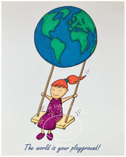 Load image into Gallery viewer, The World Is Your Playground | Unframed Print 10x8
