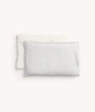 Load image into Gallery viewer, Rectangular pillow with striped pattern on a white background
