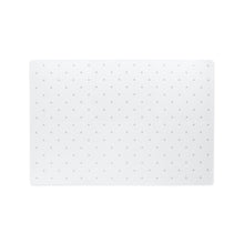 Load image into Gallery viewer, White playmat with small grey triangles on a white background
