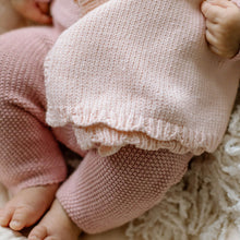Load image into Gallery viewer, Close up of blush pink fabric on a pink fabric background
