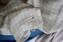 Load image into Gallery viewer, Large Swaddle Muslin - Gingham Beige
