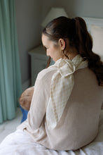 Load image into Gallery viewer, Large Swaddle Muslin - Gingham Beige
