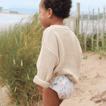 Load image into Gallery viewer, One Size Baby to Toddler Reusable Swim Nappy - Seashell Belle
