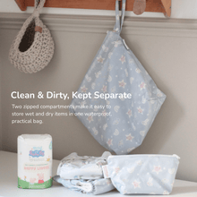 Load image into Gallery viewer, Peppa Pig Grab &amp; Go Nappy Wet Bag - Blue Mix Peppa &amp; Friends
