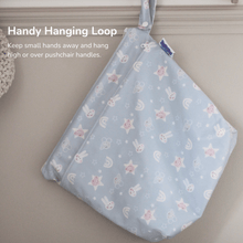 Load image into Gallery viewer, Peppa Pig Grab &amp; Go Nappy Wet Bag - Blue Mix Peppa &amp; Friends
