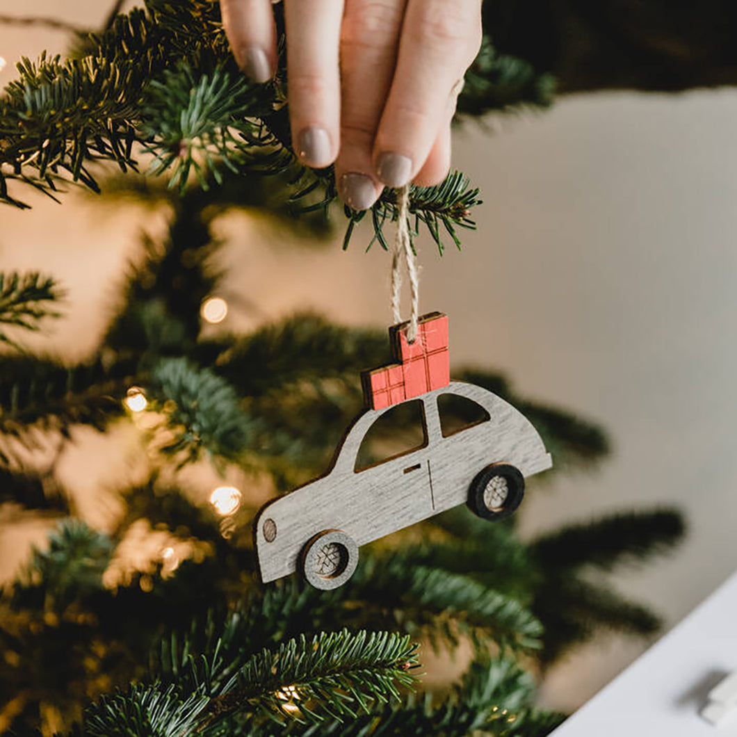 Jodie Gaul Grey Car Christmas Decoration