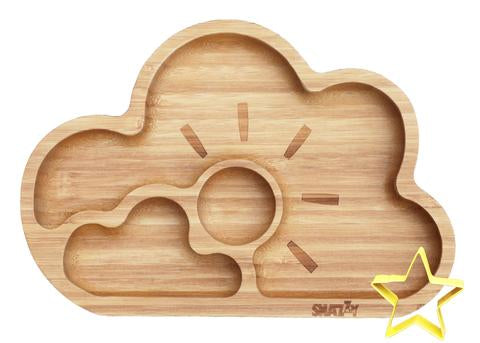 Snazzy Kid Bamboo Cloud Plate