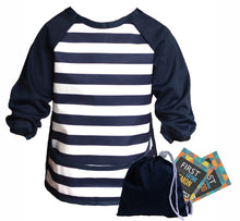 Load image into Gallery viewer, Snazzy Kid Stripe Bib with Travel Pouch
